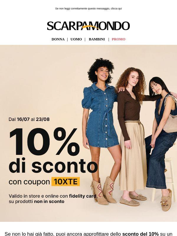Ulteriori Ribassi +10% di sconto su articoli non in saldo!