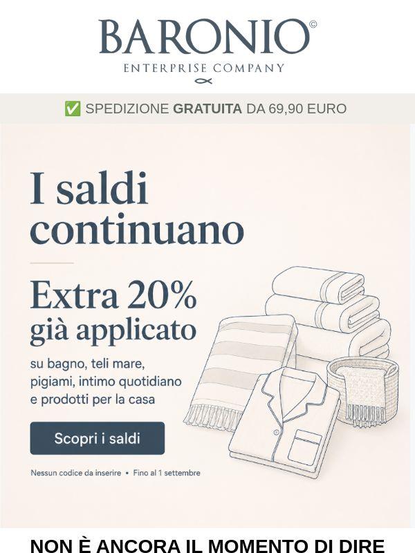 🛁 Non dimenticare che ci sono i saldi