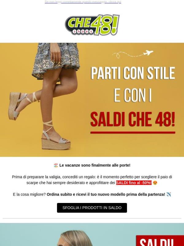 🌴 Parti con il piede giusto: SALDI fino al -50%