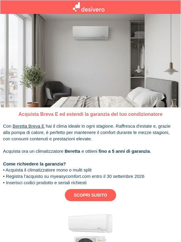 Beretta Breva E: climatizzatore per ogni stagione, con 5 anni di garanzia inclusi