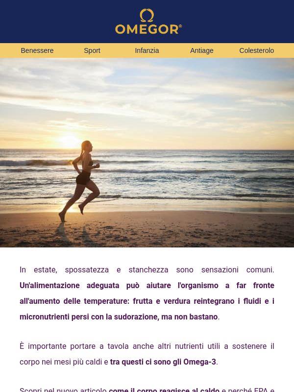 Estate, caldo e Omega-3: cosa sapere ☀️