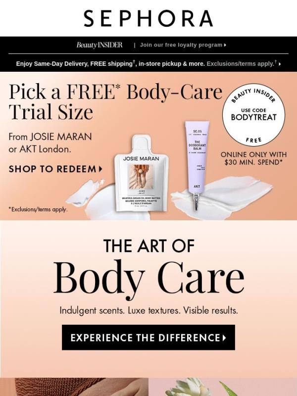 Discover the art of body care