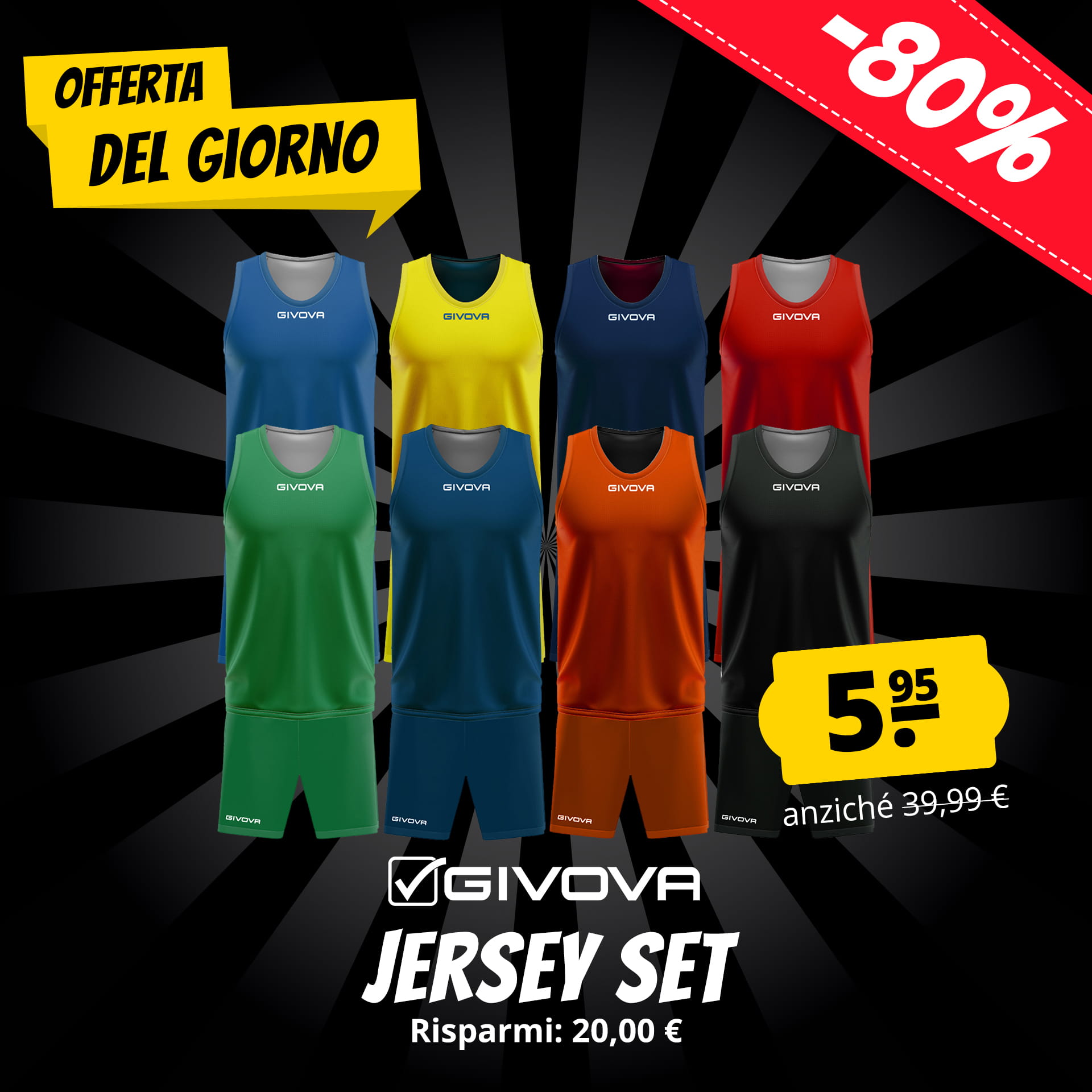givova set da basket reversible