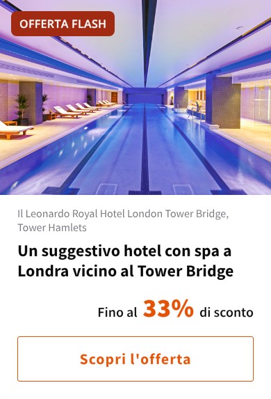 Un suggestivo hotel con spa a Londra vicino al Tower Bridge