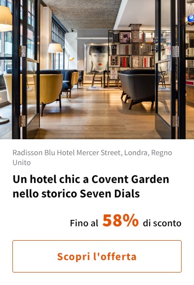 Un hotel chic a Covent Garden nello storico Seven Dials