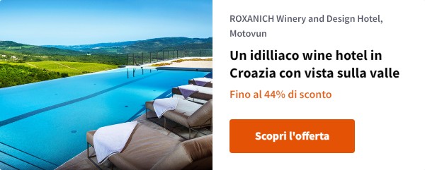 Un idilliaco wine hotel in Croazia con vista sulla valle