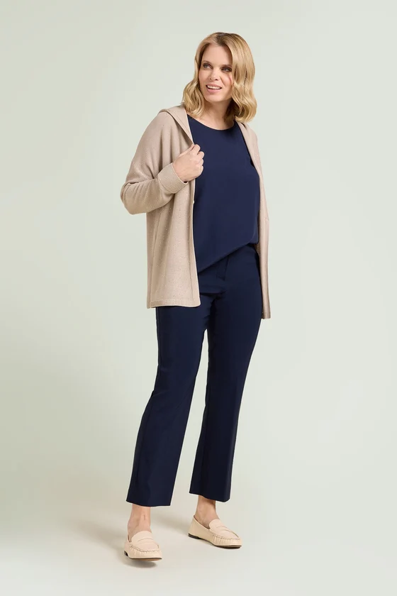 PANTALONI PULL-ON KICK FLARE IN BENGALINA