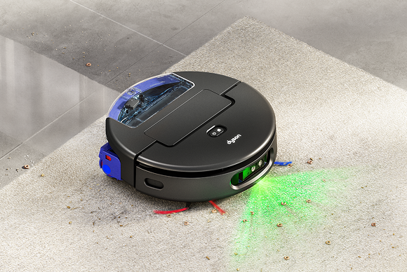 Il robot aspirapolvere Dyson Spot+Scrub Ai si adatta alla pulizia di pavimenti e tappeti.