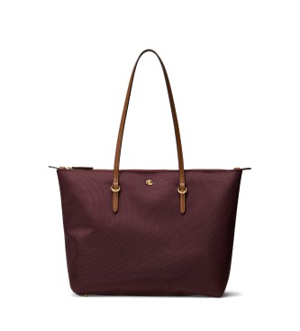 Borsa tote Keaton media in nylon bordeaux
