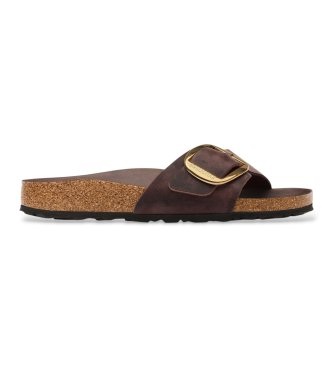 Sandali in Pelle Madrid Big Buckle (Vestibilità Stretta) marrone
