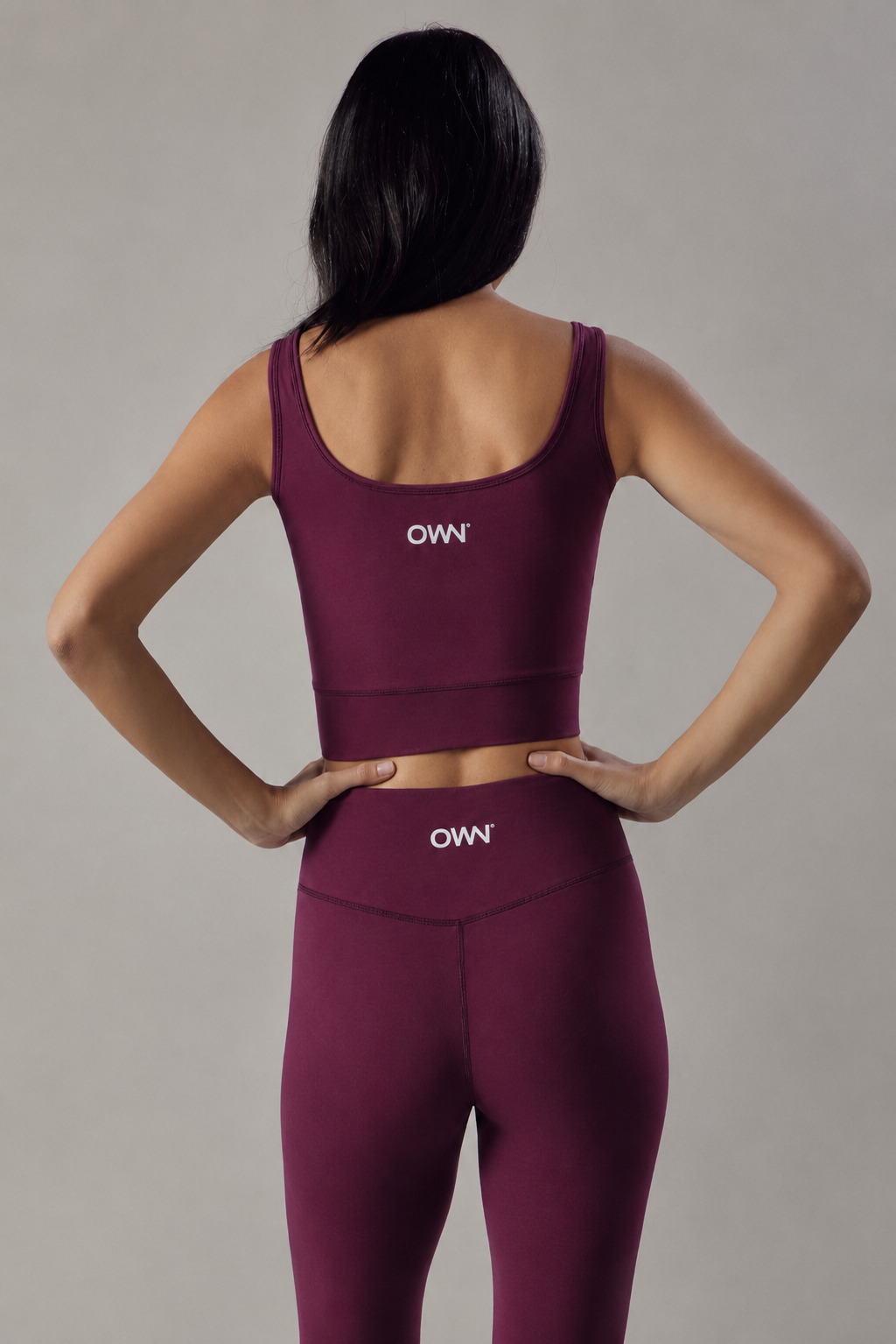 Set Active Leggings a Vita Alta + Top Sportivo Vinaccia