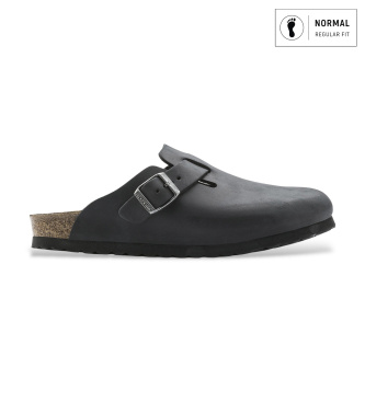 Zoccoli in Pelle Boston (Vestibilità Regolare) nero