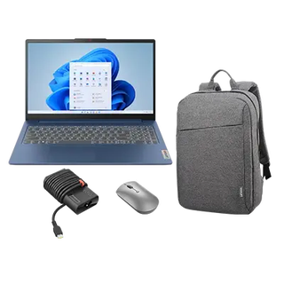 IdeaPad Slim 3 15ABR8 R7 16G 512G 11H + B210 Backpack + Lenovo 600 Bluetooth Mouse + 65W Adapter (USB-C)