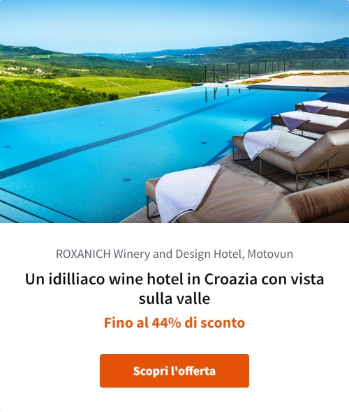 Un idilliaco wine hotel in Croazia con vista sulla valle