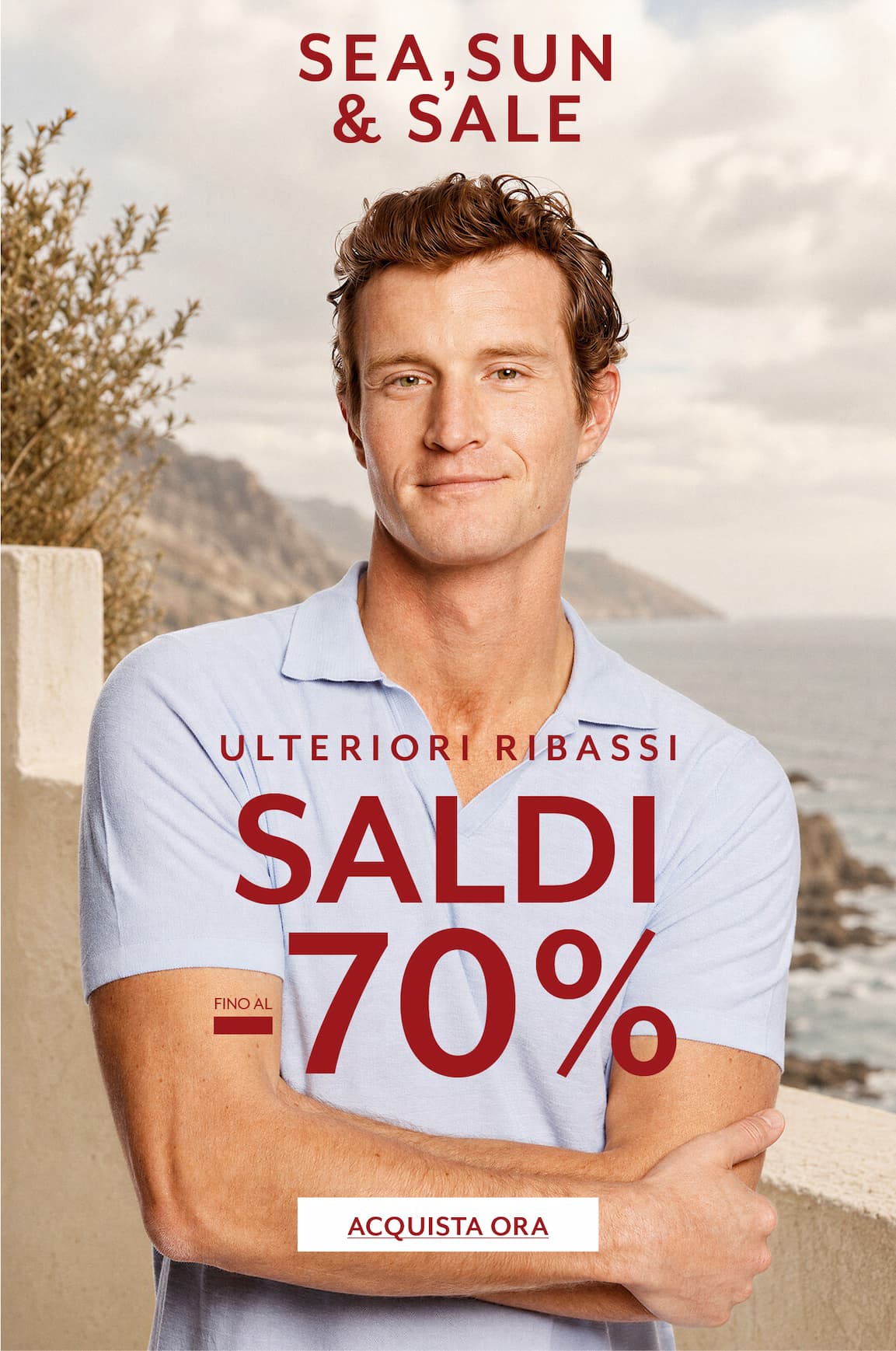 Polo in maglia cotone e lino