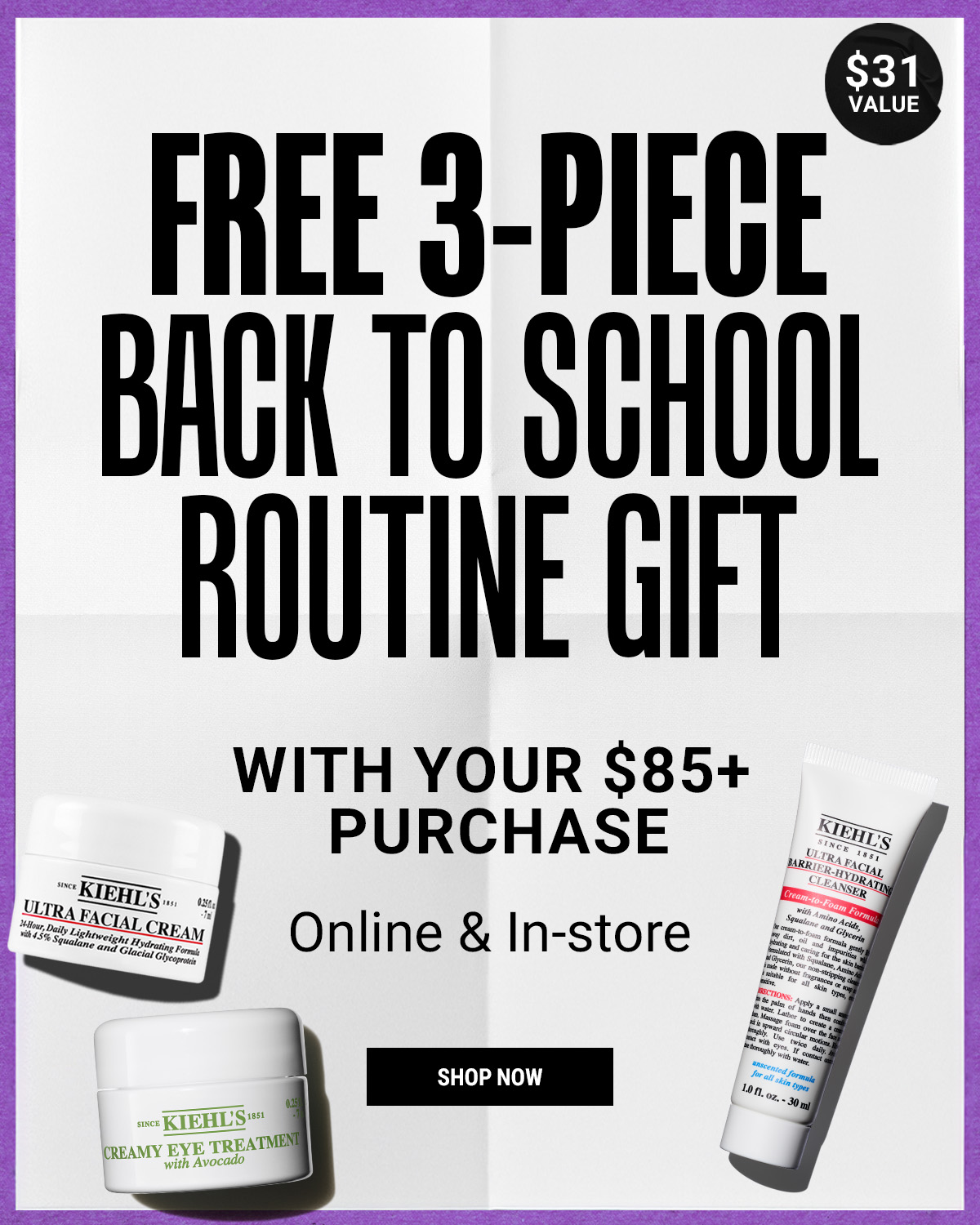 FREE 3-PIECE BACK TO SCHOOL ROUTINE GIFT