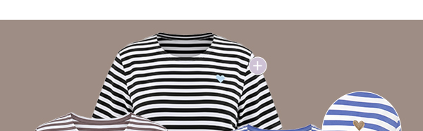 T-shirt oversize a righe, scollo tondo, mezze maniche