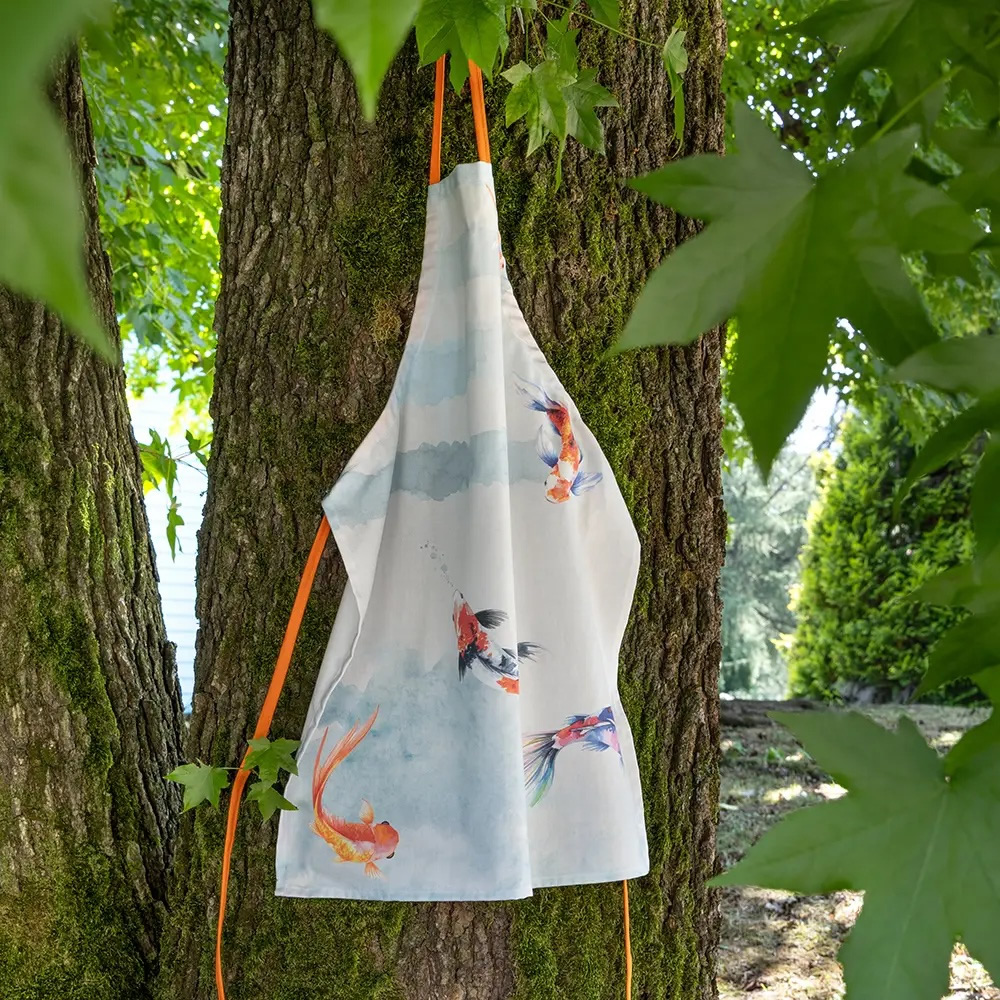 Image of GREMBIULE CON PETTORINA KOI 60*75 VALLESUSA