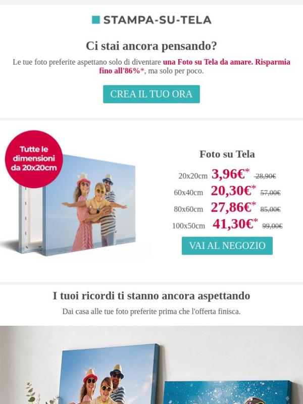 Ultime ore: Foto su Tela da 3,96€