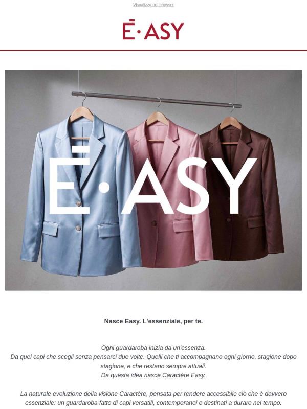 Nasce Easy. L'essenziale per te.