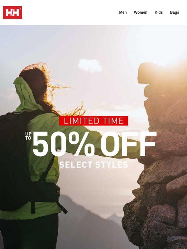 Still time: up to 50% off