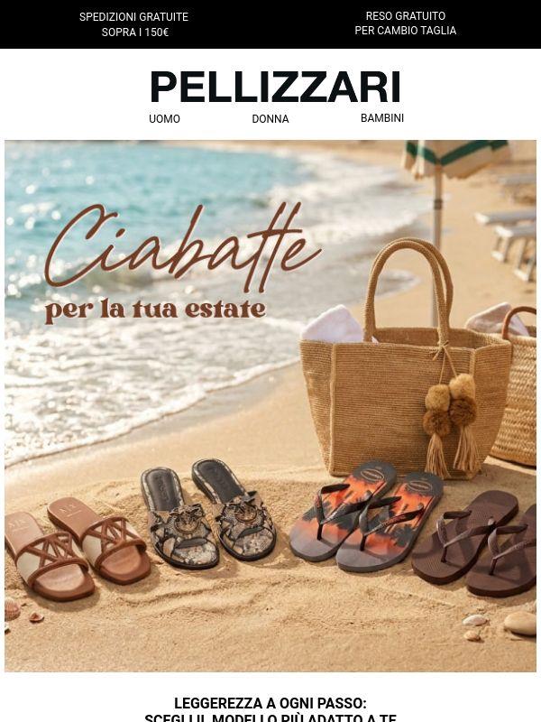 Ciabatte e sandali per le tue vacanze