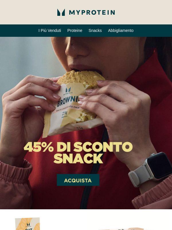 Dolce o Salato? -45% sugli Snack 🍪