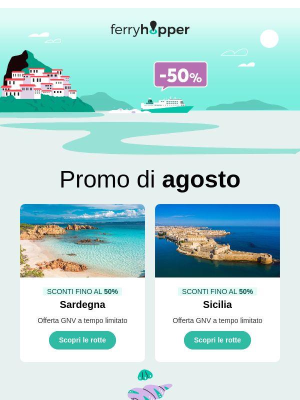 🏝️ Sconti di agosto fino al 50%