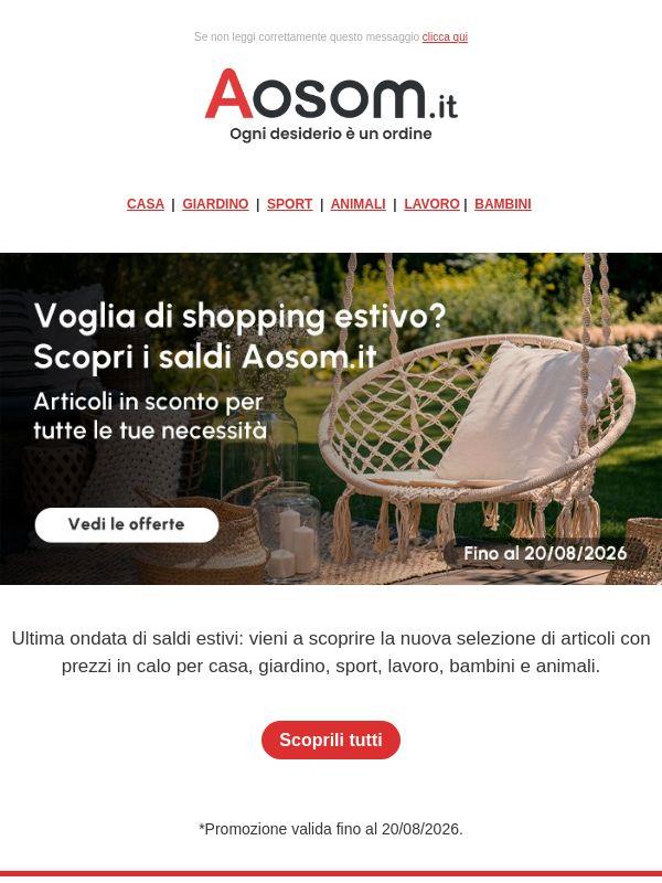 Ultima ondata di saldi estivi ☀️