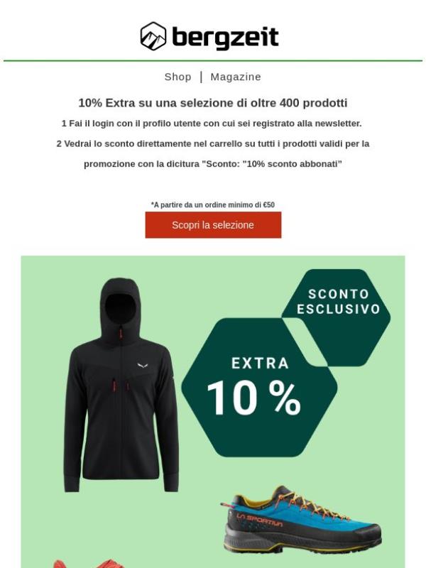 🔴 10% Extra su una selezione di oltre 400 prodotti
