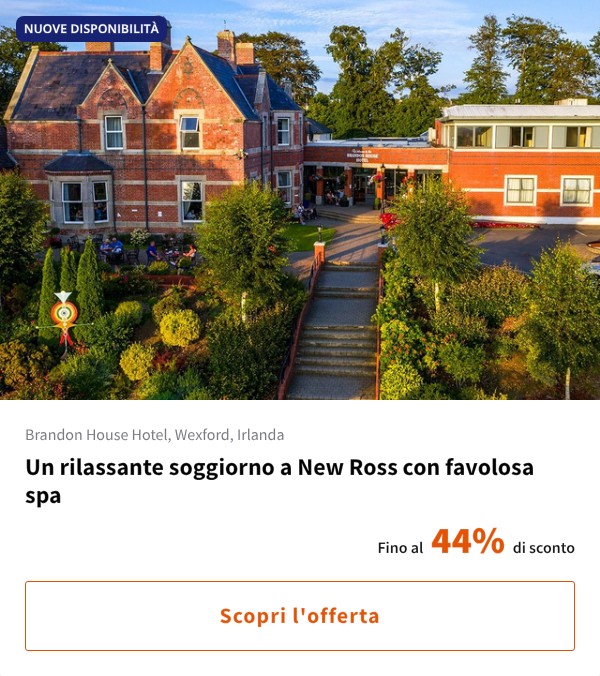 Un rilassante soggiorno a New Ross con favolosa spa