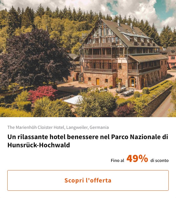 Un rilassante hotel benessere nel Parco Nazionale di Hunsrück-Hochwald