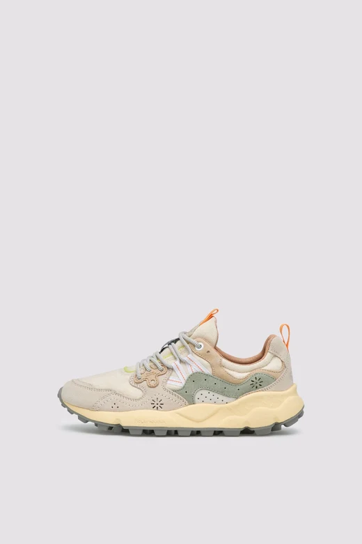 Sneaker Yamano 3 in Seude e Tessuto Tecnico / Grigio