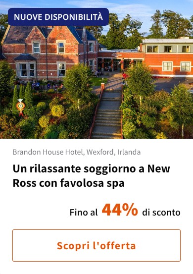 Un rilassante soggiorno a New Ross con favolosa spa