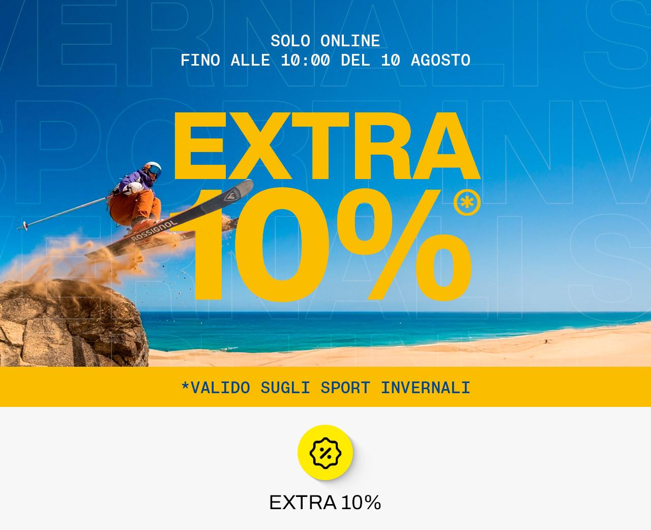Extra 10% sport invernali