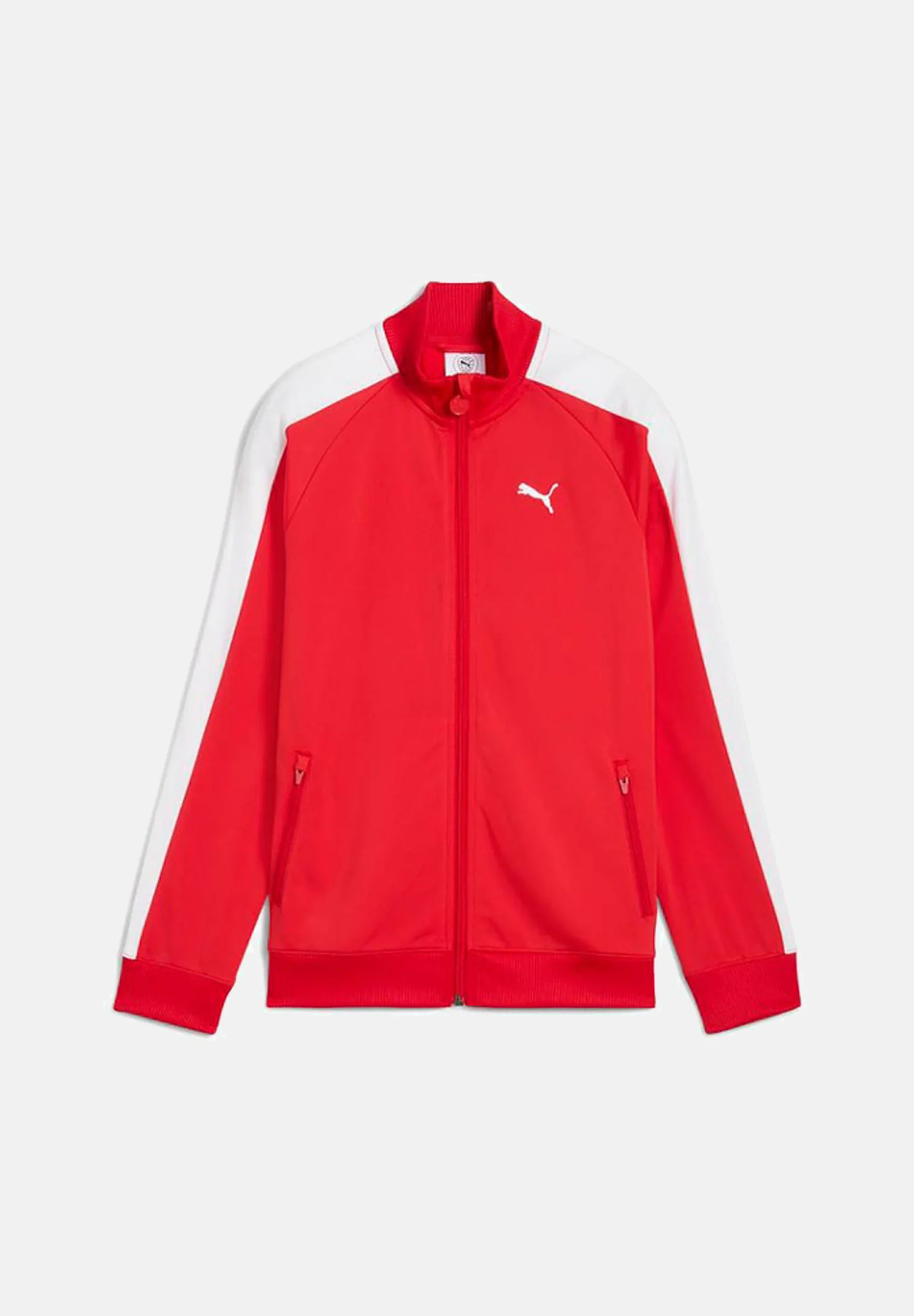 Image of PUMA Felpa con zip T7 ALWAYS ON rossa per bambino e bambina