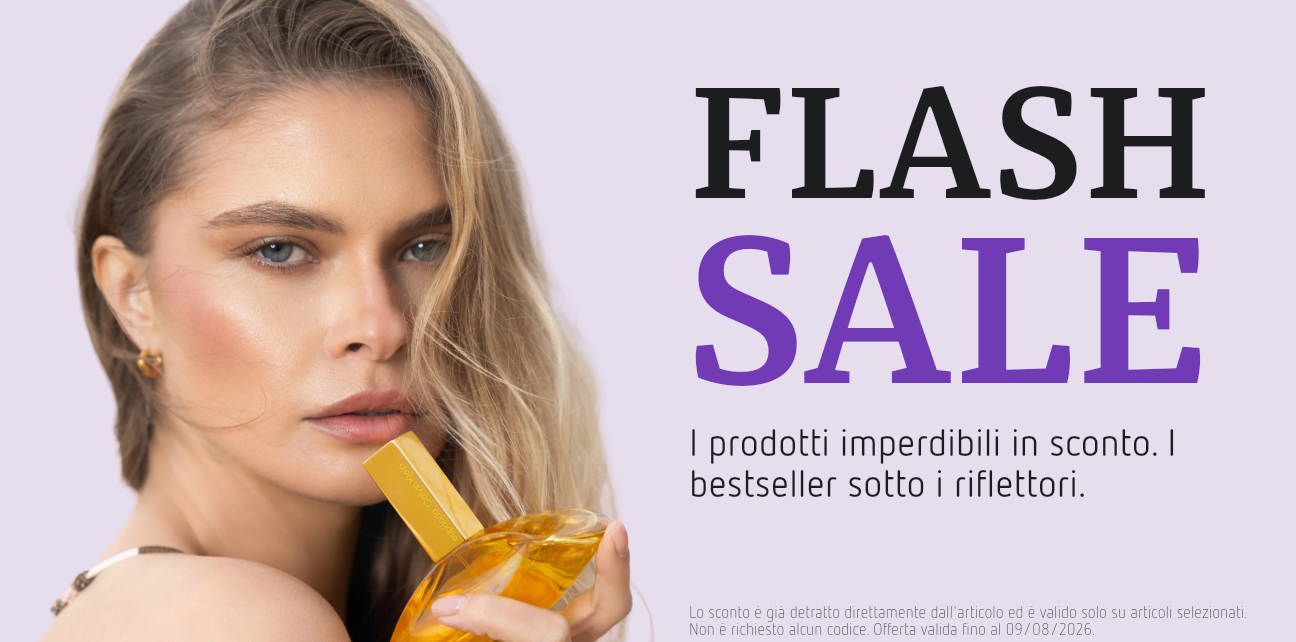 Flash Sale Hero Banner: Spare bei dem Flash Sale bis zu 60% auf ausgewählte Artikel. Rabatt ist bereits direkt am Artikel abgezogen. Kein Code notwendig. Aktion gültig bis 09.08.2026. 