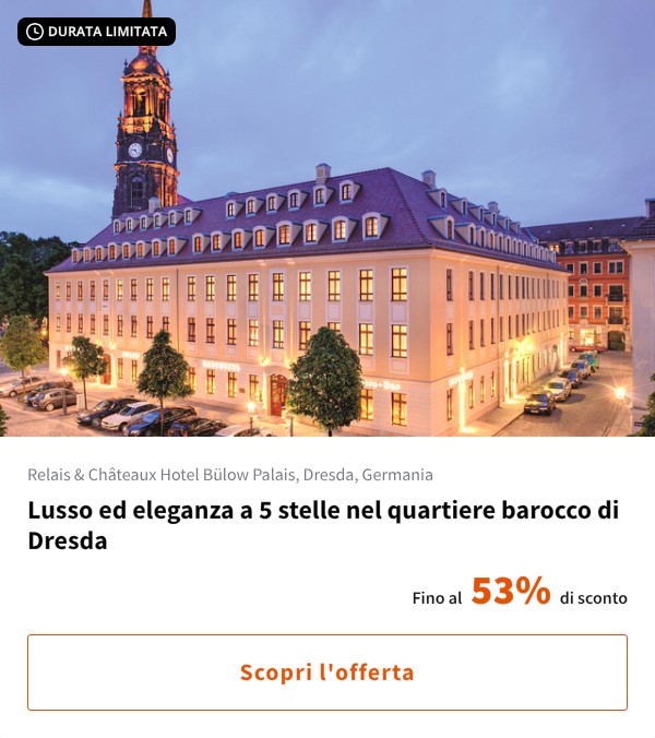 Lusso ed eleganza a 5 stelle nel quartiere barocco di Dresda