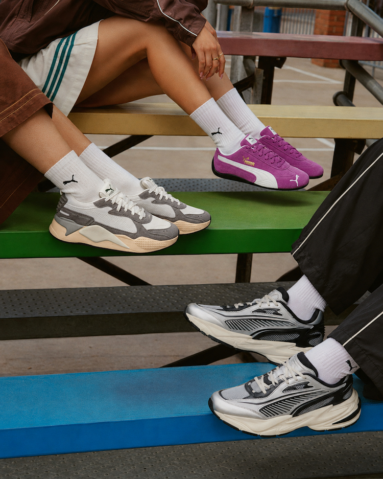 PUMA Sneakers RS Surge LS argento e nere da uomo