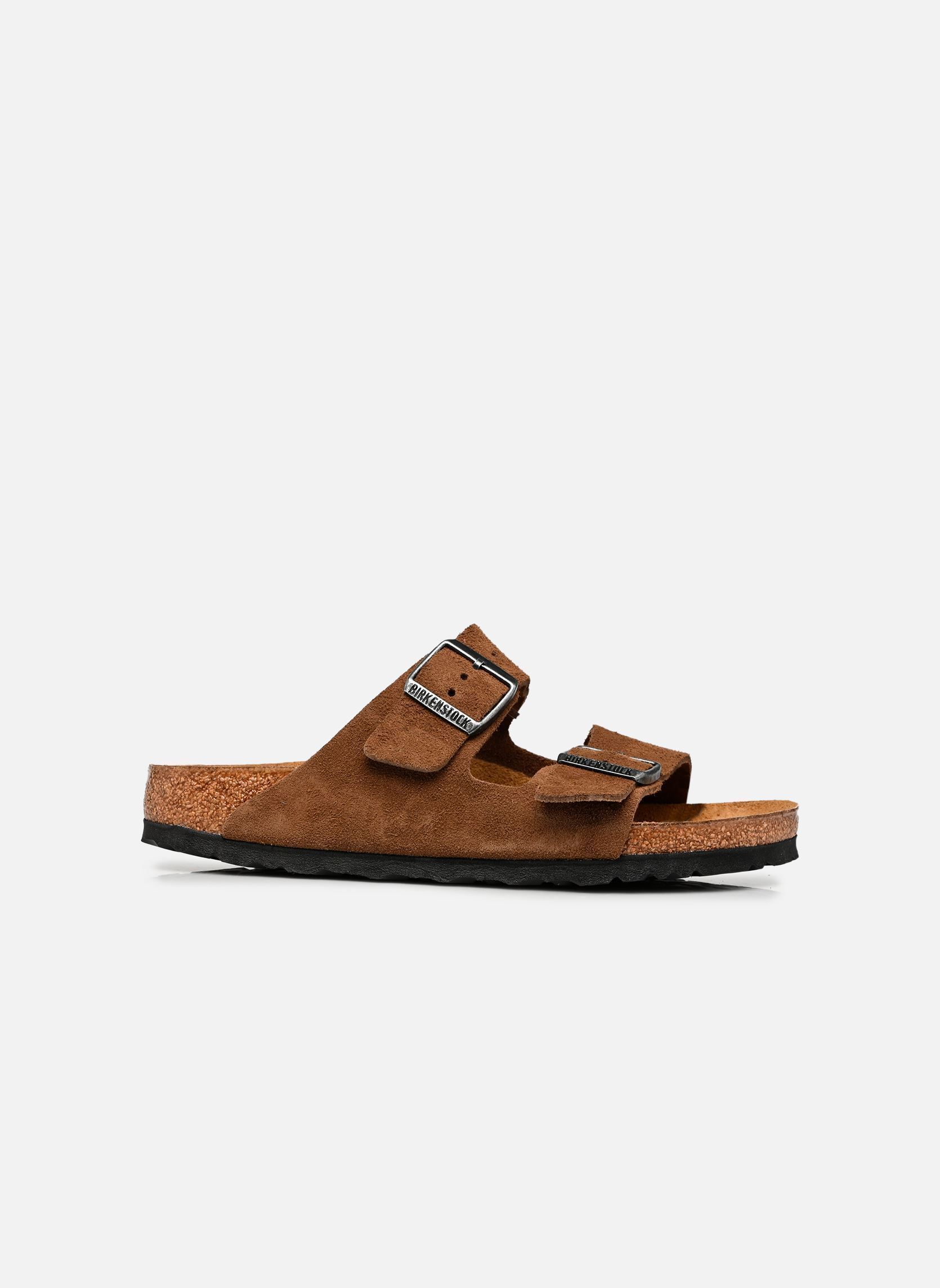 Birkenstock Ciabatte Arizona Suede - Narrow donna marrone