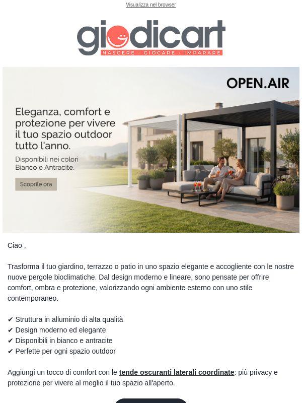 🌿 Vivi il tuo outdoor con stile