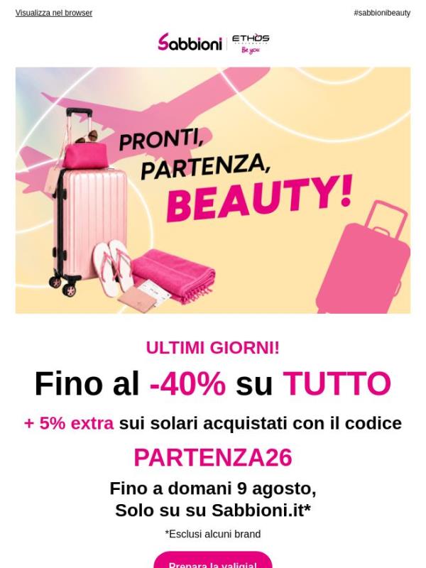 Ultime ore | ✈Pronti, partenza... BEAUTY! 🏝