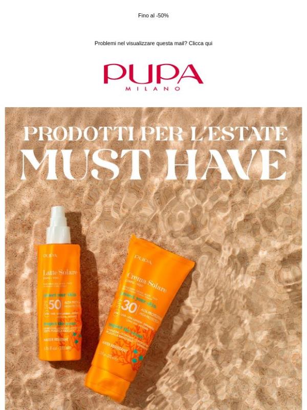 Summer Sale PUPA: i tuoi must-have a prezzi irresistibili