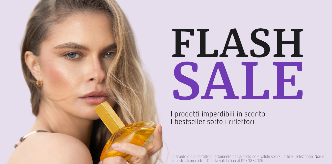 Banner Hero Flash Sale: Risparmia fino al 55% su articoli selezionati durante il Flash Sale. Lo sconto è già applicato direttamente al prodotto. Nessun codice necessario. Offerta valida fino al 25/07/2026.