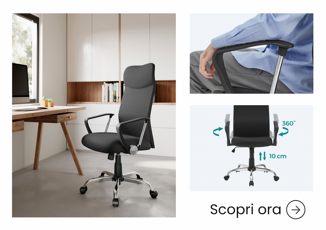  Sedia Girevole da Ufficio 