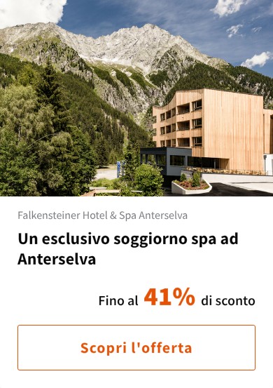 Un esclusivo soggiorno spa ad Anterselva