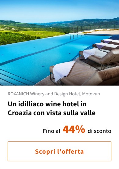 Un idilliaco wine hotel in Croazia con vista sulla valle
