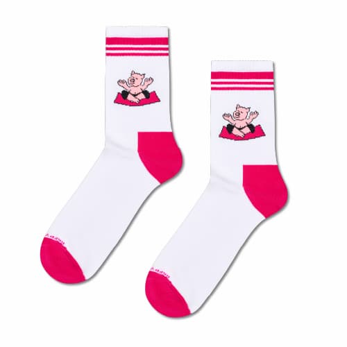 Calzini da ginnastica Yoga Pig