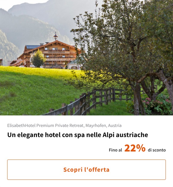Un elegante hotel con spa nelle Alpi austriache