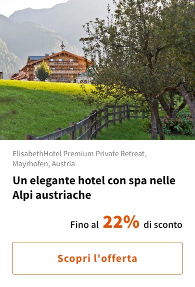 Un elegante hotel con spa nelle Alpi austriache
